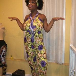 100% African cotton jumpsuits
